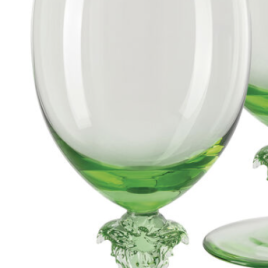 Versace by Rosenthal – Medusa Lumière 2nd edition – mint wijnglas 16,5 cm.
