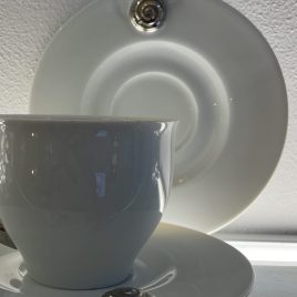 Barbara Flügel – set 6 schoteltjes – platina ornamenten