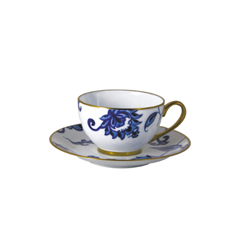 Bernardaud – Prince Blue – theekop en schotel