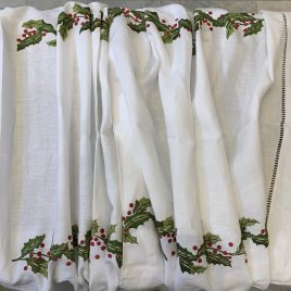 Eri Textiles – tafelkleed Kerstmis – linnen 180×180 cm
