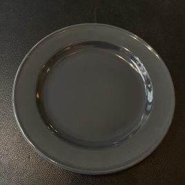 Dibbern – Solid Color – bordje ø195 mm. met gekleurde spiegel – Anthrasite
