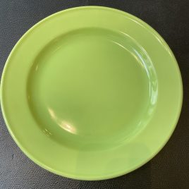 Dibbern – Solid Color – bordje ø195 mm. met gekleurde spiegel – Spring Green