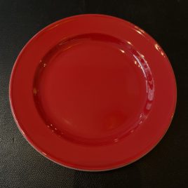 Dibbern – Solid Color – bordje ø195 mm. met gekleurde spiegel – Bright Red