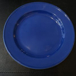 Dibbern – Solid Color – bordje ø195 mm. met gekleurde spiegel – Cornflower