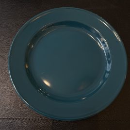 Dibbern – Solid Color – bordje ø195 mm. met gekleurde spiegel – Petrol