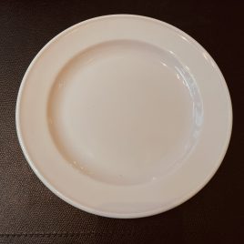 Dibbern – Solid Color – bordje ø195 mm. met gekleurde spiegel – Pearl
