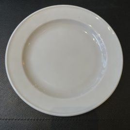 Dibbern – Solid Color – bordje ø195 mm. met gekleurde spiegel – Light Grey