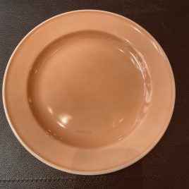 Dibbern – Solid Color – bordje ø195 mm. met gekleurde spiegel – Blush