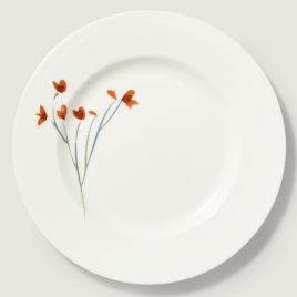18 en 26 oktober 2025-Dibbern – Impression – Red Flower – bord ø26 cm