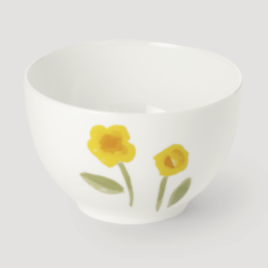 18 en 26 oktober 2025-Dibbern – Impression – Yellow Flower – kommetje ø125 mm