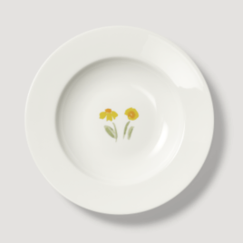 18 en 26 oktober 2025-Dibbern – Impression – Yellow Flower – diepbord ø23 cm
